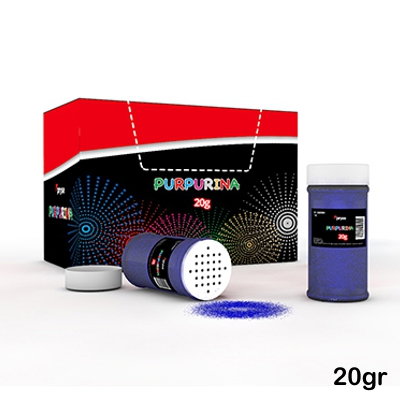 bote 20gr. purpurina azul