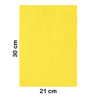 lamina fieltro 20x30cm 2mm amarillo