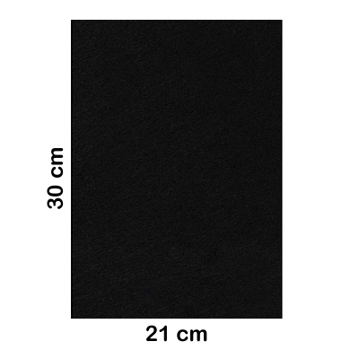 lamina fieltro 20x30cm 2mm negro