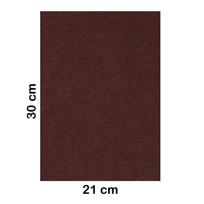 lamina fieltro 20x30cm 2mm marron fuerte