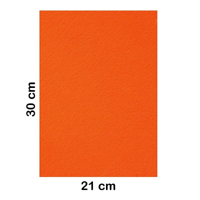 lamina fieltro 20x30cm 2mm naranja