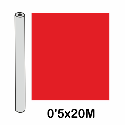 rollo forro 0.5x20m 100 micras rojo