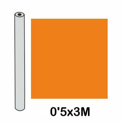rollo forro 0.5x3m 100 micras naranja