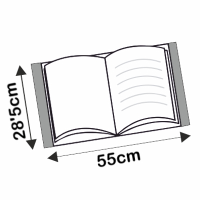 funda protectora libros 28.5x55cm