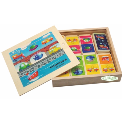 domino 28 peces fusta transports