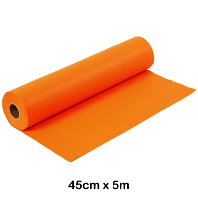 rollo fieltro 0.45x5m naranja