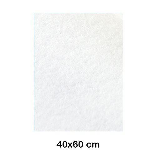 lamina fieltro 40x60cm 220gr blanco