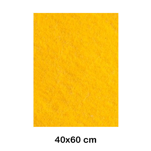 lamina fieltro 40x60cm 220gr amarillo