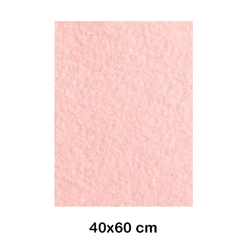lamina fieltro 40x60cm 220gr rosa claro