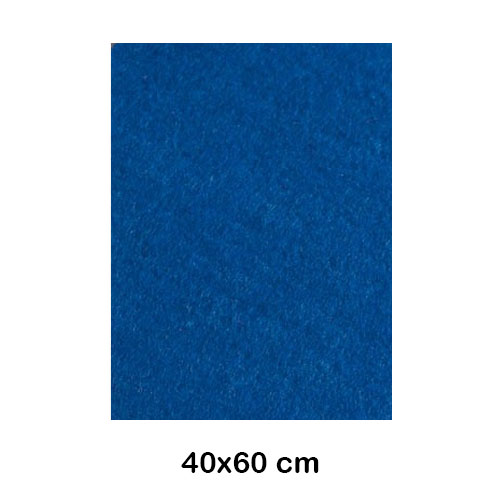 lamina fieltro 40x60cm 220gr azul fuerte
