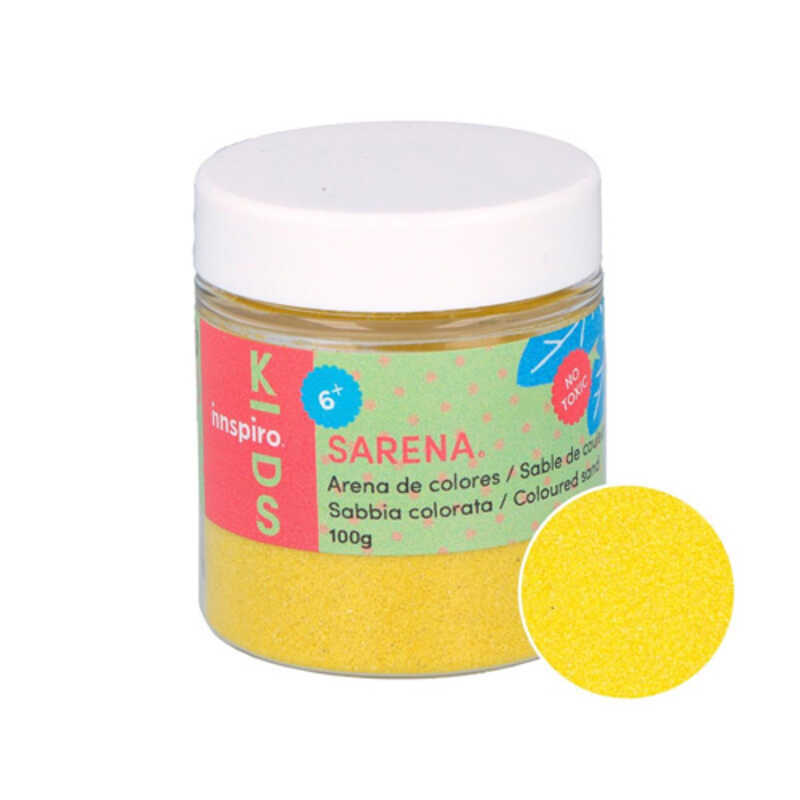bote 100gr arena de color amarillo  bote 100gr arena de color amarillo