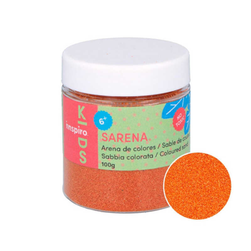bote 100gr arena de color naranja  bote 100gr arena de color naranja