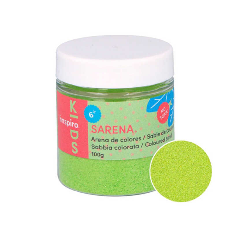 bote 100gr arena de color verde claro