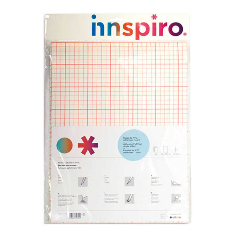 paq 5 hojas pvc 30x40cm adhesivas 1 cara