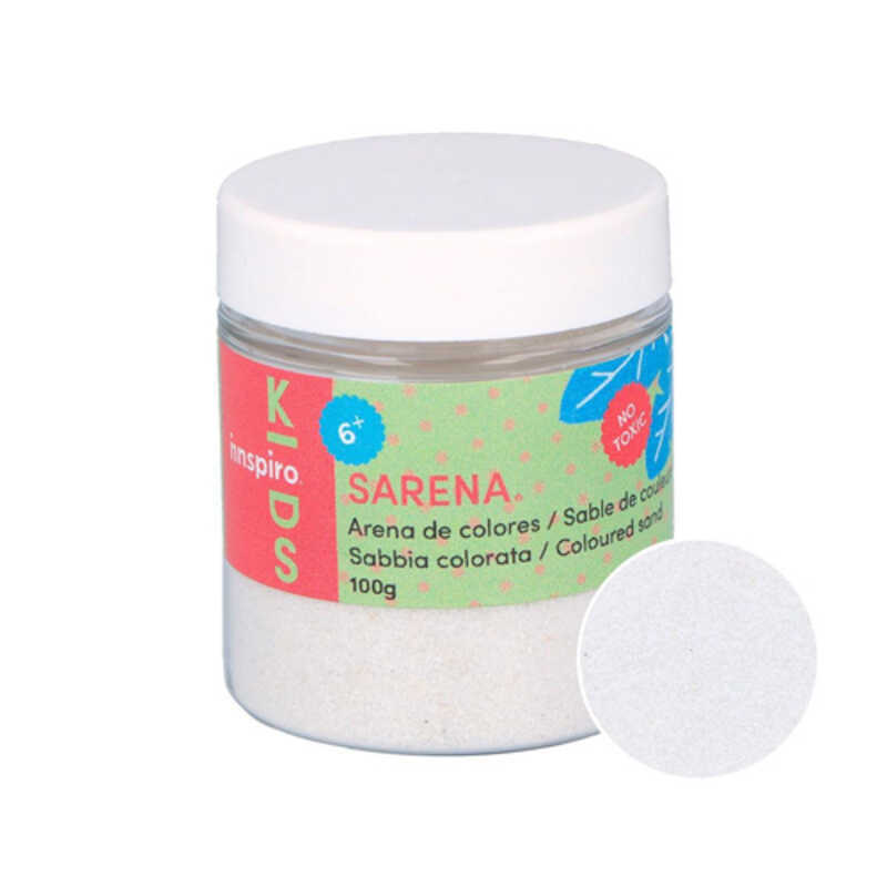 bote 100gr arena de color blanco