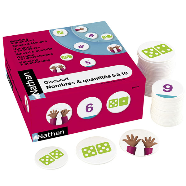 discolud numeros y cantidades de 5 al 10