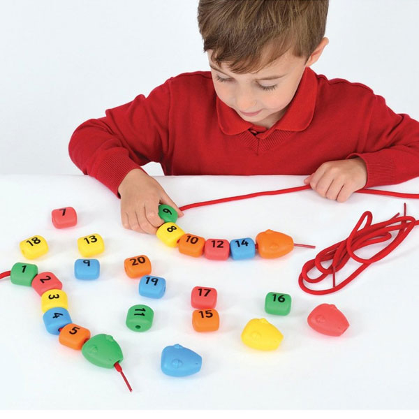 enlazar serpiente numerica del 1 al 20