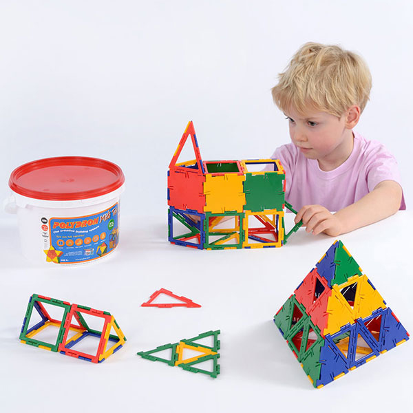 set 80 peces polydron midi tub