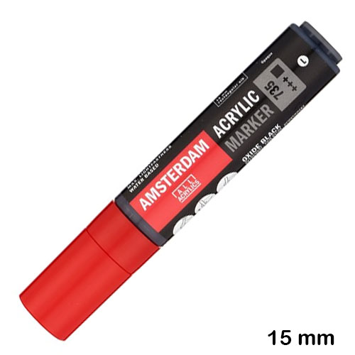 rotulador acrilico l negro 735 amsterdam