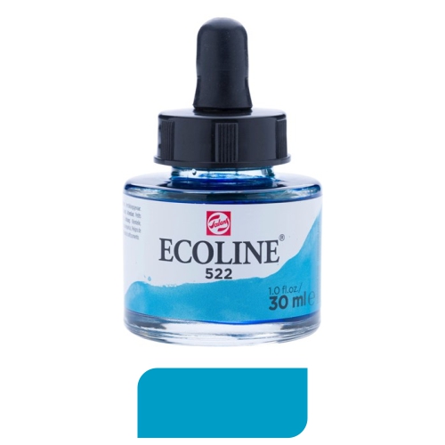 acuarela liquida 30ml azul turquesa 522