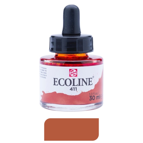 acuarela liquida 30ml marron tierra 411