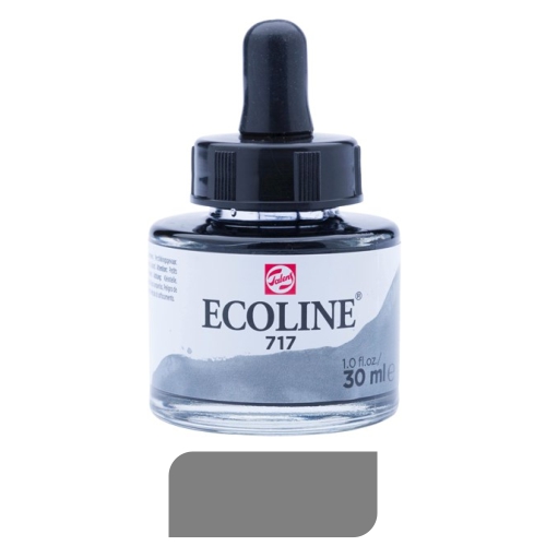 acuarela liquida 30ml gris oscuro 717