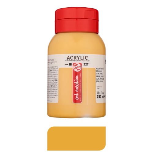 tempera acrilica 750ml ocre talens