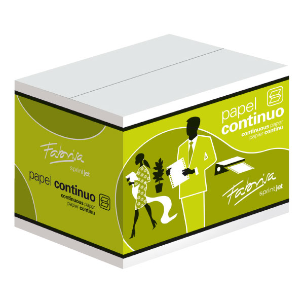 hoja papel cont. 240x11 blanco 1t c/2500