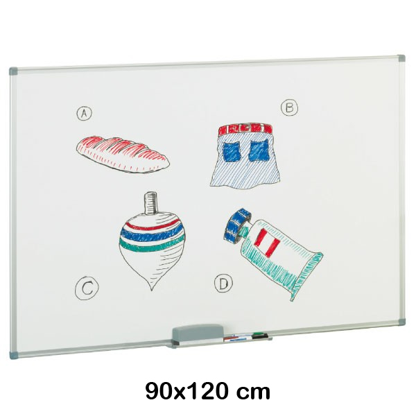 pizarra blanca melaminada al. 90x120cm