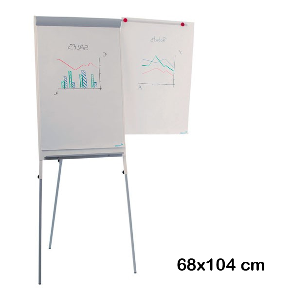pizarra tripode 68x104cm metalica clasic