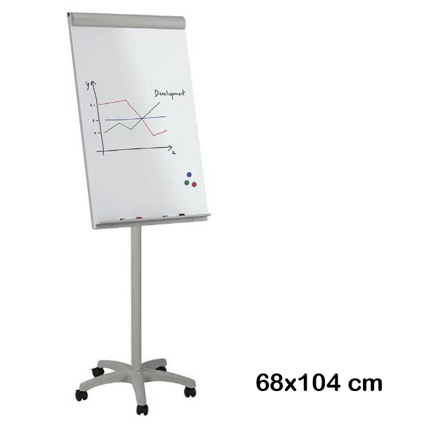pizarra con ruedas magnetica 104x68cm