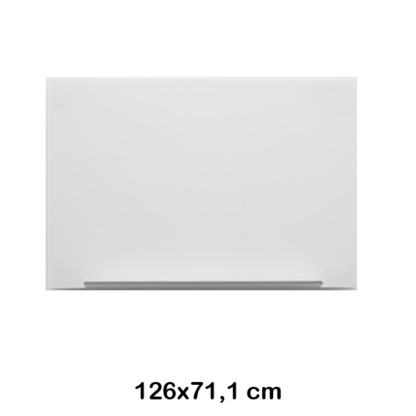 pizarra blanca cristal 126x71cm nobo