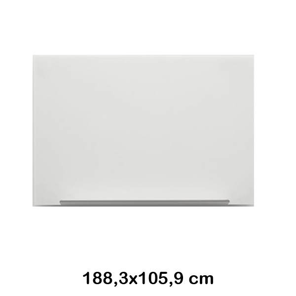 pizarra blanca cristal 188x105cm nobo