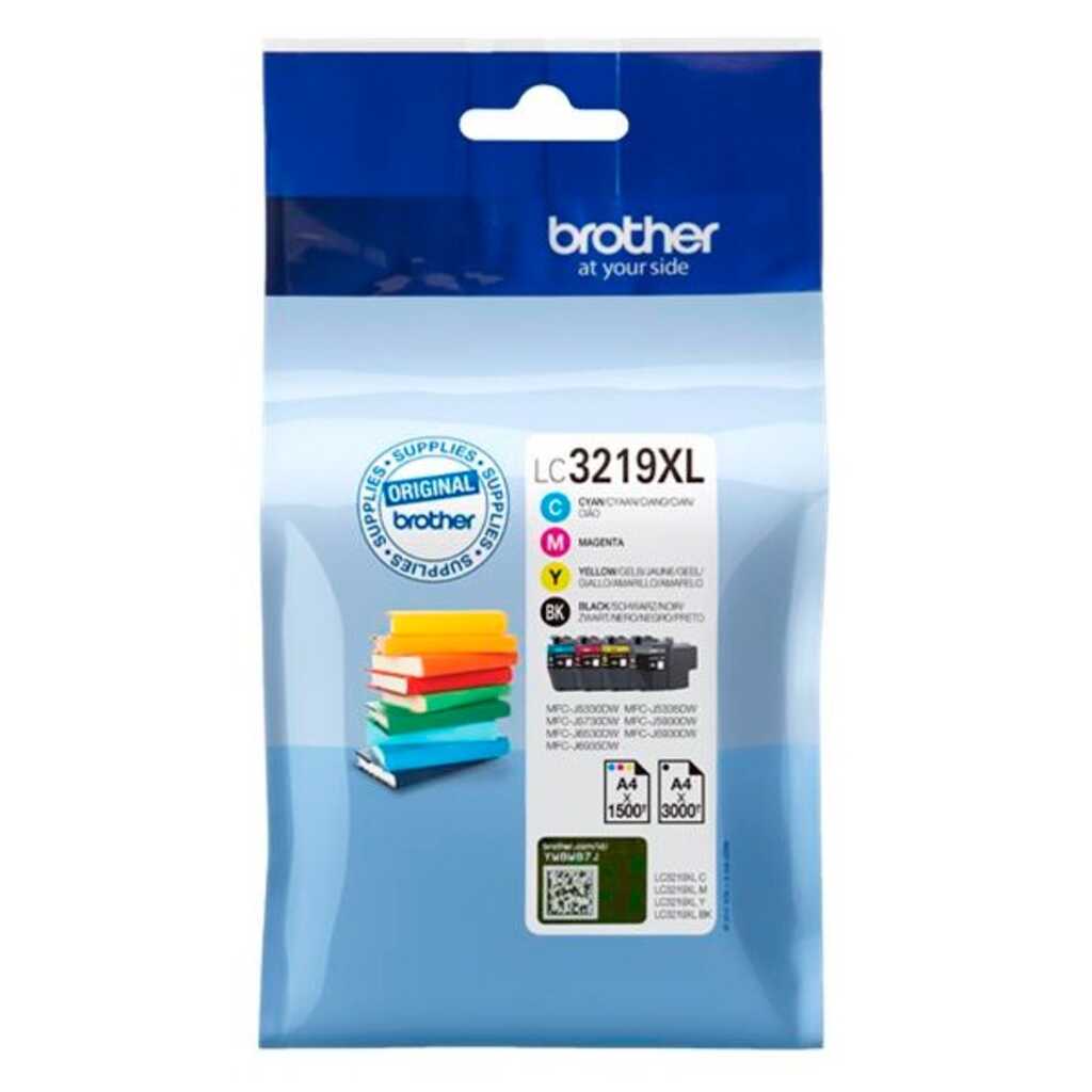 pack 4 cartuchos brother lc3219xl