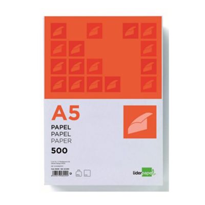 paquete a5 500 hojas 80gr. blanco