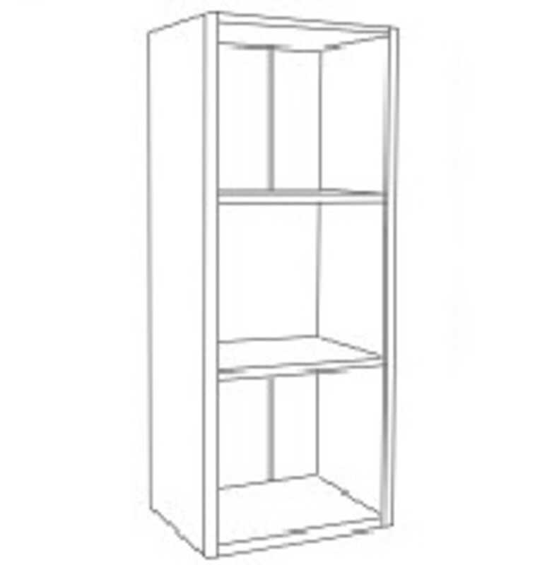 armario libreria 195x45x45cm monocolor