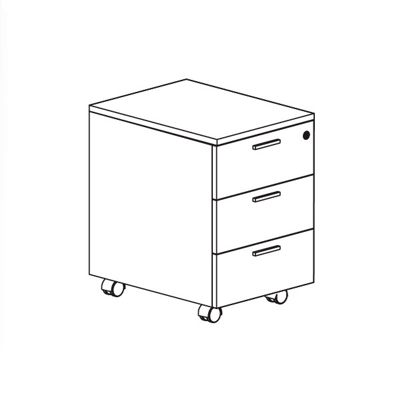 buck 43x55x60 3 cajones con ruedas