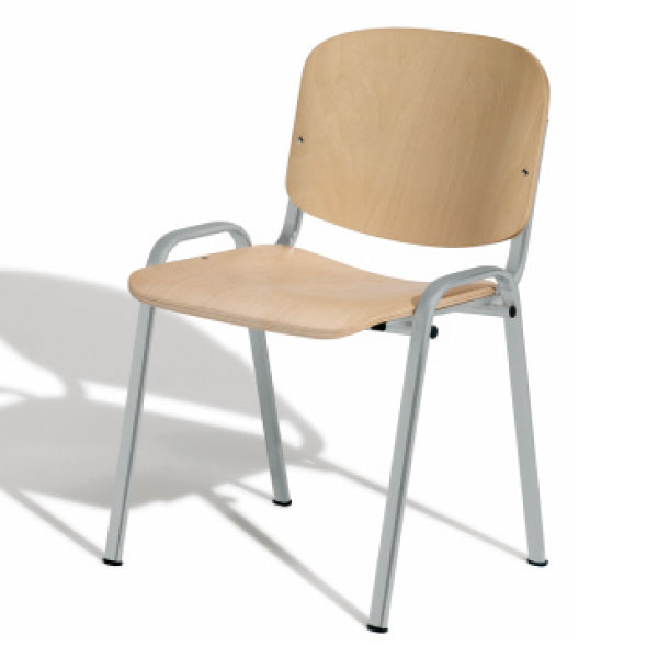 silla confidente class sin brazos madera
