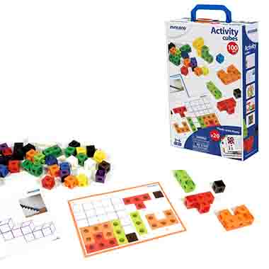 set 100 cubos conectables+20 actividades