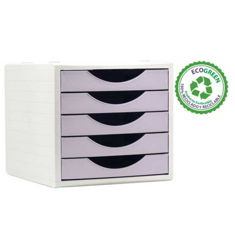 modul 5 calaixos malva pastel