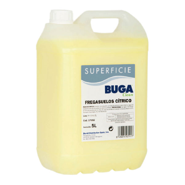 limpiasuelos garafa de 5l.aroma citrico