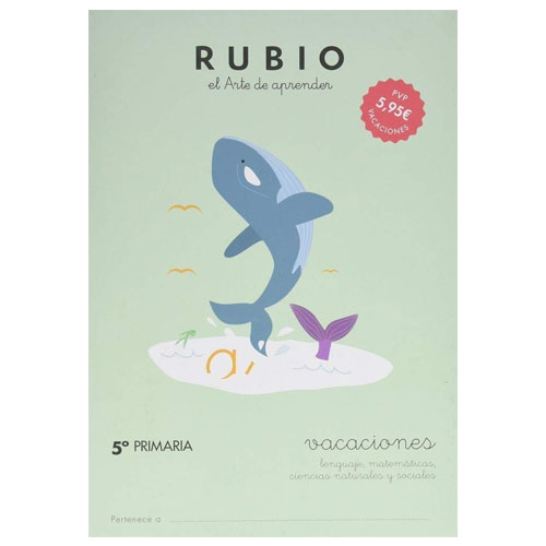 cuaderno rubio vacaciones 5§ primaria