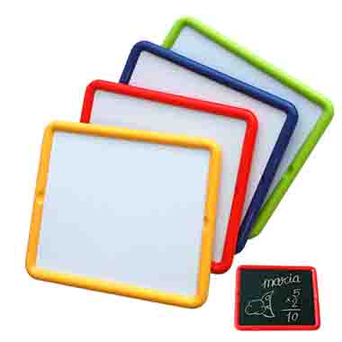 pizarra metalica 2 caras 26x30cm