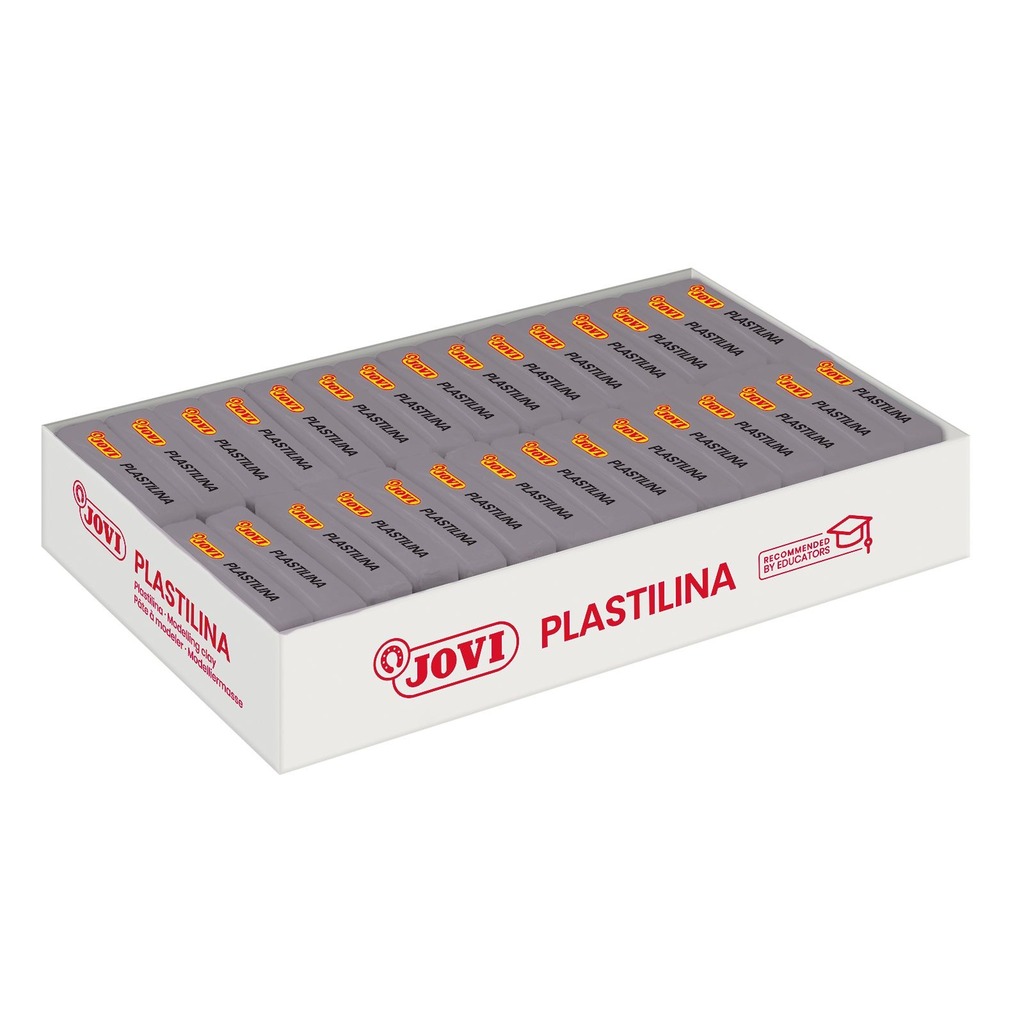 plastilina 50gr color gris jovi