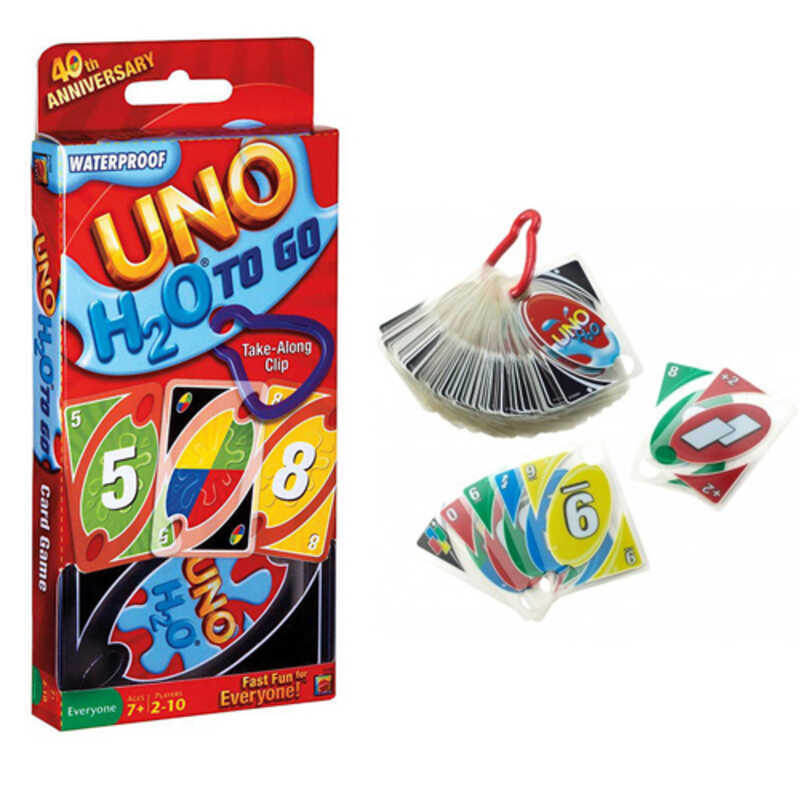 juego cartas uno plastico h2o