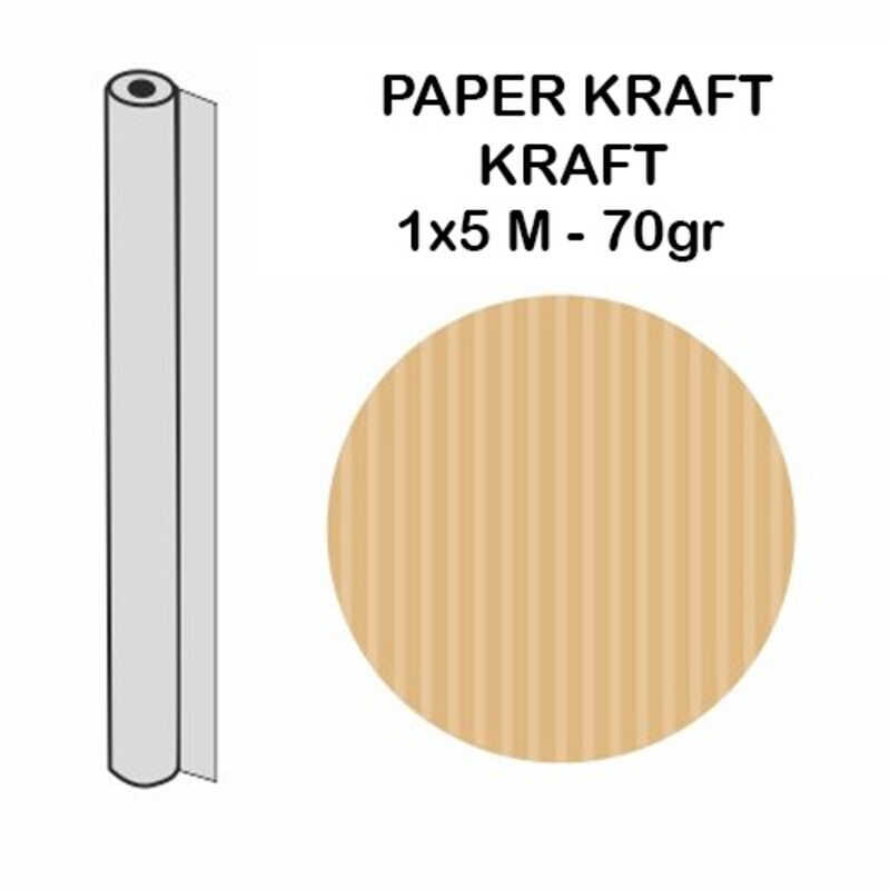 rollo embalar kraft 5x1m.70 gr.