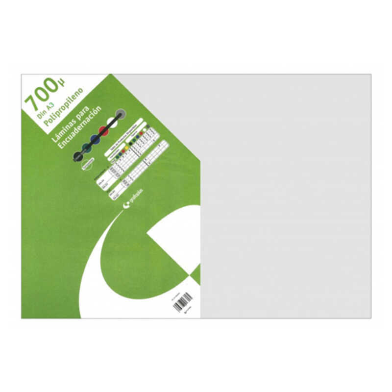 paquete 50 tapas a3 700 micras natural