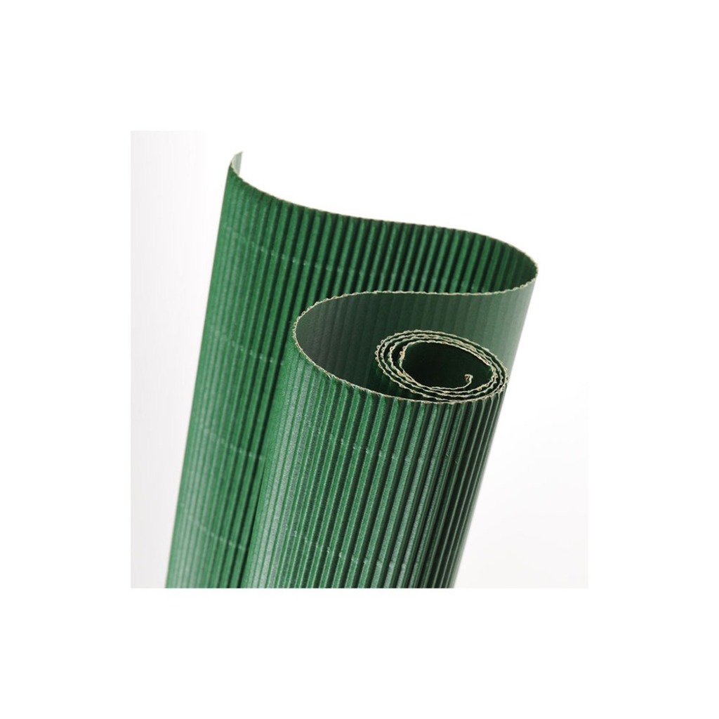 carton ondulado 50x70cm verde selva