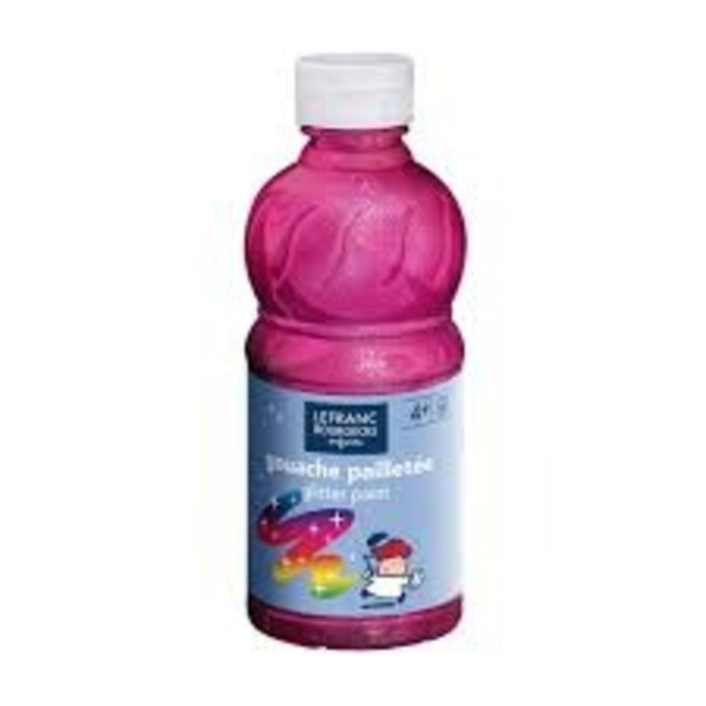 tempera purpurina 250ml lefranc rosa