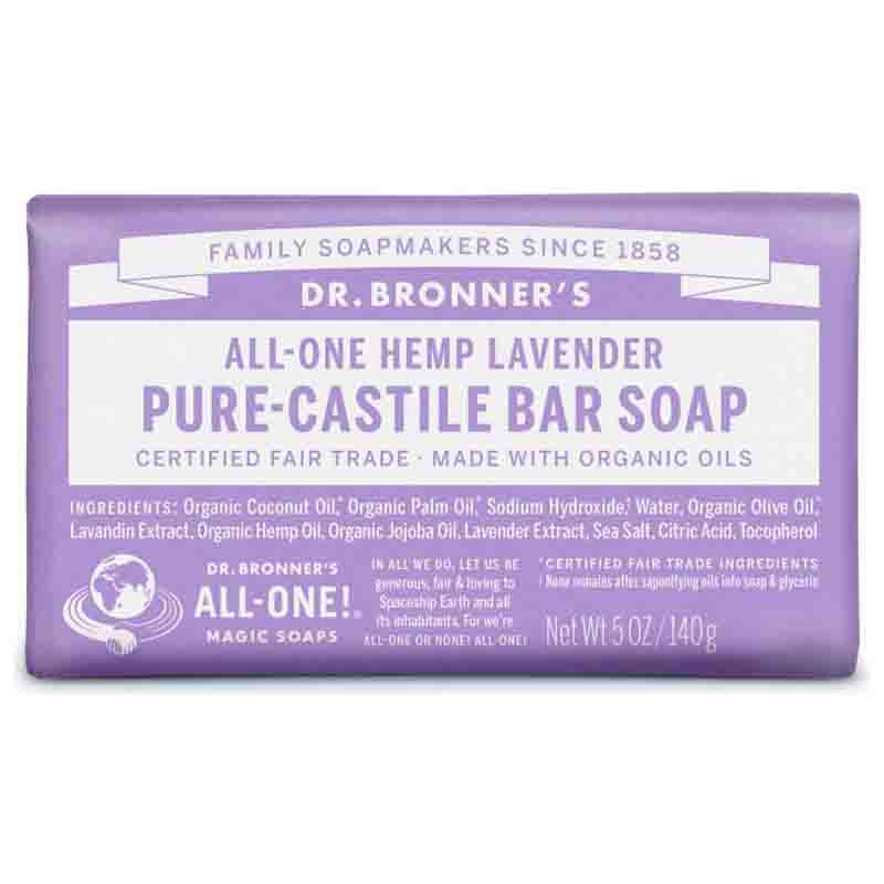 Jabón en pastilla aroma lavanda Dr Bronner's